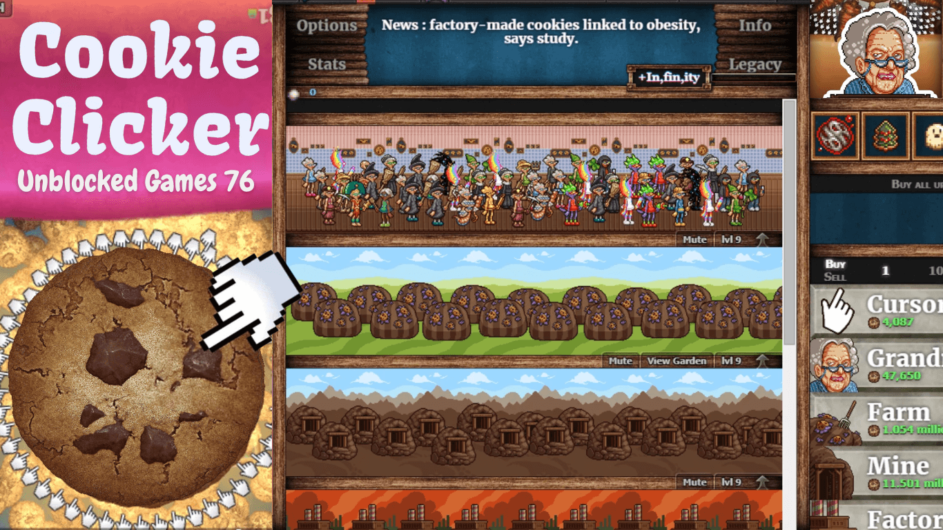 Cookie Clicker Unblocked Games 76 Free Version - MOBSEAR Gallery